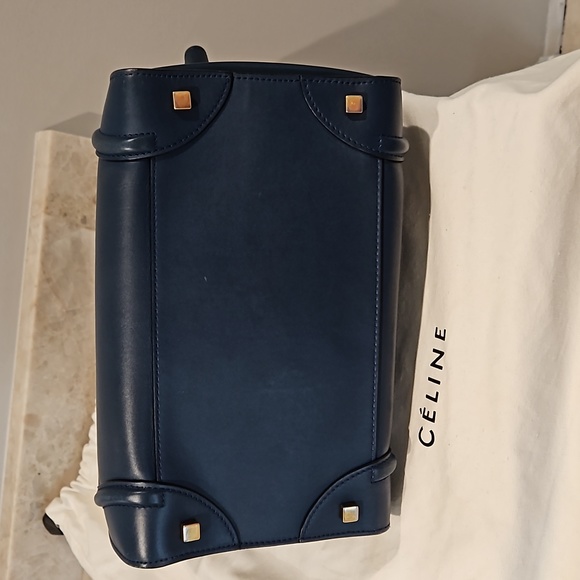 Blue and black Céline medium tote - Picture 11 of 12